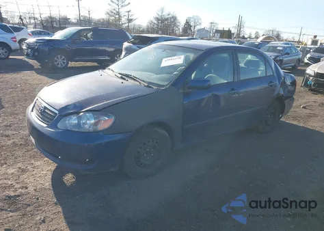2007 Toyota Corolla Le z USA, uszkodzony, nr VIN 2T1BR32E87C854341